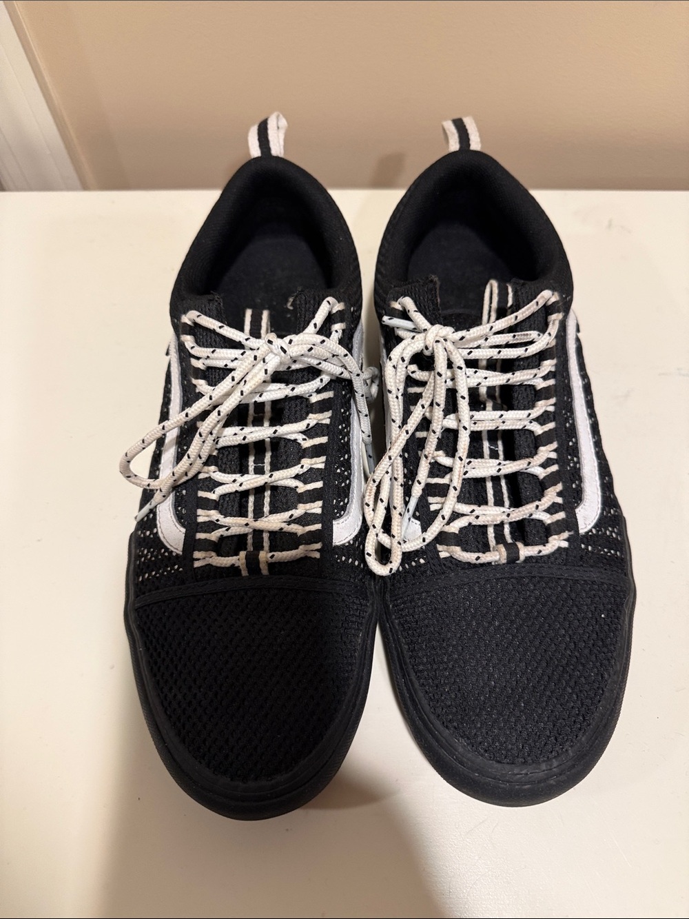 Vans Black and White Athletic Sneakers